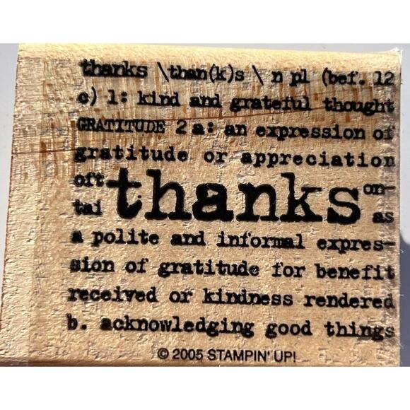 -CRAFT STAMPS Retired Lot Of 4 Dif. Phrases: Celebrate, Cherish, Friend, Thanks. - Picture 6 of 6